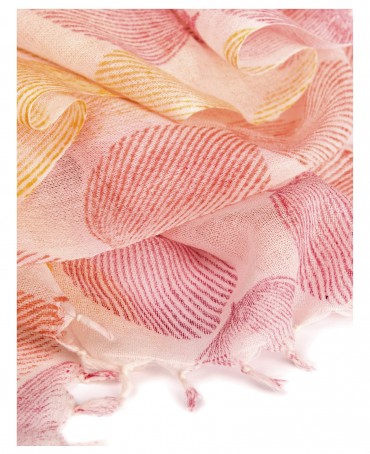 Палантин Унисекс HAND.W40-FEUILLE/ROSE